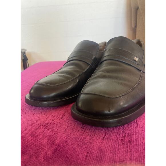 VERSACE Men\'s Black Loafer Medusa Shoes Leather Casual Luxury Size 44 10 - 10.5 main image 6